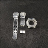 GX56 Tali Jam Tangan Karet สายนาฬิกาซิลิโคนสีดำและฝากันน้ำสำหรับกีฬาสายนาฬิกา GX56BB GXW-56ฝาสายนาฬิ