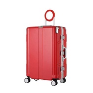 摩達客-日本Legend Walker 6708Z系列20吋時尚圓環把手登機箱行李箱拉鏈箱 （美洲紅） _廠商直送