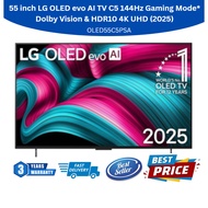 LG OLED55C5PSA 55 INCH OLED EVO AI 4K SMART TV - 3 YEARS SINGAPORE WARRANTY - 55C5 - 2025 MODEL - NE