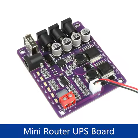 Mini Router UPS Board 5V 9V 12V 4-Way Output Battery Charging Board 40W UPS Board For Router Uninter
