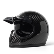 Carbon Fiber 12K Helmet Motorcycle Full Cascos Kask Moto De Capacetes Safety Riding Parts Motocross 