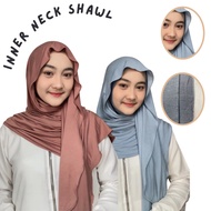 YH INNER NECK SHAWL Cotton Premium (Bukan Jersey) Tudung Pashmina Tutup Leher Full Cover Loose Style
