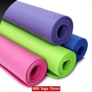 15mm Yoga Matt High Quality NBR Non-Stick Water Resistant Exercise Matt Extra Thick