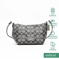 Voilaid Coach Zip Top Crossbody Metallic Signature Gunmetal Multi - CW338 SVNI