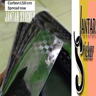 Sticker Scotlite Carbon Spread Tow Motif Kotak Kotak Skotlet Carbon Kotak Motif Catur Stiker Karbon 