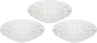 Aderia F-70382 Medium Bowl, Clear, Max 5.9 x 1.8 inches (15 x 4.5 cm), Mizuki Dessert Bowl, Set of 3