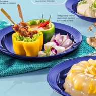 Tupperware Royale Blue Deep Plate Set (4) (Biru Pinggan)