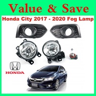 Honda City 2017 2018 2019 2020 FOG LAMP Spotlight FULL SET DLAA Honda City Spotlight Fog light Lampu