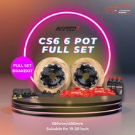 Inspeed CS6 6 pot caliper full set break kit