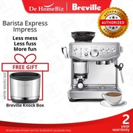BREVILLE BES876 Barista Express Impress Espresso Coffee Machine with Smart Tamping, Grinder & Milk F