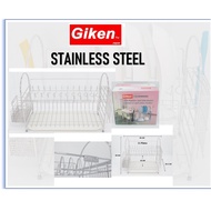 ( Ready Stock ) Giken Stainless Steel Dish Drainer With Knives and cutlery holders .