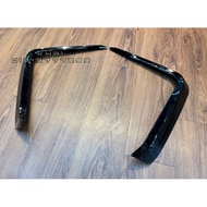 1Pair Perodua Axia 2023-2024 Front Bumper Canard Gloss Black