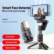 Q18 Gimbal Stabilizer 360 Rotatable Selfie Stick Tripod with Fill Light Wireless Remote Tripod Stand