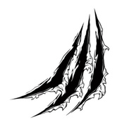 Cutting Sticker Name Sticker Monster Claw Logo Monster Claw Writing