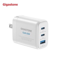 GIGASTONE PD-7653W 65W GaN氮化鎵三孔USB-C快速充電器(白）