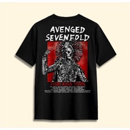 KATUN Avenged Sevenfold A7X 2026 Tour Asia Hamersonic Men's Top UnisexWanita Combed Cotton 24s Premi