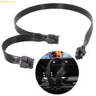 Doublebuy PCIE 6 Pin to 2 Ports 8Pin 6+2Pin Power Supply Cable 6Pin to 8Pin for V700 V100