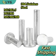 solid rivet flat head Aluminum Material/Metal Rivet/Flat Head Aluminum Rivets M2/M2.5/M3/M4/M5/M6/M8