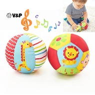 V&P Soft Cloth Rattle Ball Baby For 0-36 Months Stuffed Baby Play Ball Sensory Toy