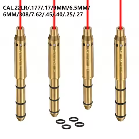 No Battery Laser Clibrator Tool .22LR/.177/.17/9MM/6.5MM/6MM/308/7.62/.45/.40/.25/.27