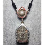 【818泰国佛牌】LP Banglua 2563 Phra Khun Paen Mae Kamlaithong 龙婆邦卢瓦 金手镯坤平+路翁 限量版 师傅亲笔画符