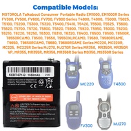 【DC-109】Two Way Radio Rechargeable Battery 3.6V 1650mAh for Motorola 53615 KEBT-071A KEBT-071-B KEBT