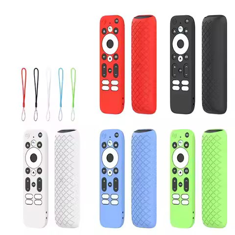 Protective Case Remote Control Case Plain Color Shockproof TV Remote Cover Silicone for Onn. Android