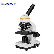 Svbony Sv601 Chuyên Nghiệp kính hiển vi sinh học HD 80x-1600x Đèn LED năng lượng kép Cho Trường Học