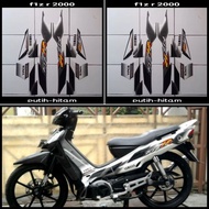 STICKER STRIPING LIS LES POLET PLAT PLISIR BODY MOTORCYCLE YAMAHA F1ZR FIZR MARLBORO 2000 2001 WHITE