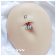 ASTM F136 Titanium navel piercing Titanium navel piercing