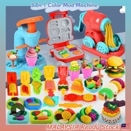 Playdoh Clay Toy Set Ice Cream Maker Noodle Machine Moulds Plasticine Toys For Kids Playset Mainan Perempuan