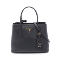 【二手】Prada PRADA 雙肩兩用托特包 1BG8872A4AF0002 Saffiano 皮革單肩包 女士 全新