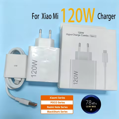 For Xiaomi 120W Charging USB 6A 1m Type C Cable For Mi 17T 17 POCO X8 X7 Pro M8 Redmi Note 13 14 15