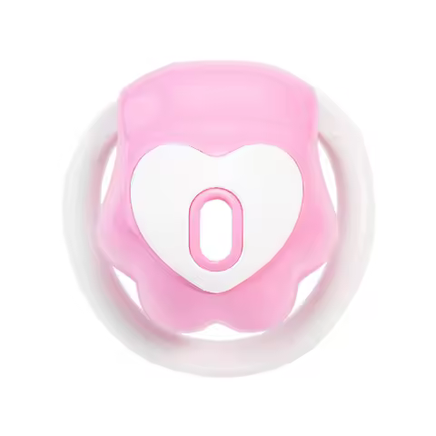 Small Pink Bondage Gear Inverted Male Chastity Cage PenisLock with Urine Tray Sextoys for Men