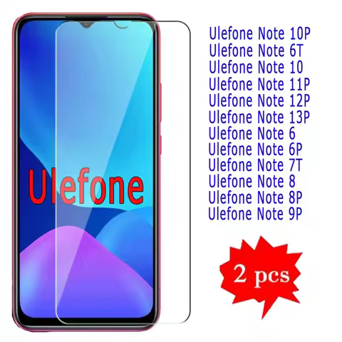 2-1Pc Front Glass For Ulefone Note 6T 7T 6 8 10 6 8P 9P 10P 12P 13P Cover Film On Ulefone Note 6 7 8