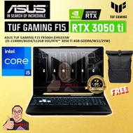 ASUS TUF GAMING F15 FX506H-EHN333W (I5-11400H/8GD4/512GB SSD/RTX™ 3050 Ti 4GB GDDR6/15.6"FHD IPS 144