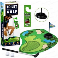 Mini Golf Toy Set Toilet Golf Bathroom Golf Set Toilet Fidget Toy Waiting Game