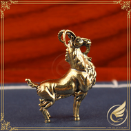 Decor Mini Tượng Dê Uy Dũng Danh Dương Phú Quý Tượng Nhỏ Mười Hai Con Giáp Bằng Đồng Thau - Đồ Đồng 