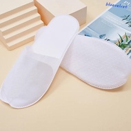 BLUEVELVET Hotel Disposable Slippers, Non-Woven Footwear Home Guests Use Slippers, Breathable One Size Soft Non-slip Hospitality Slippers Bedroom Home Travel