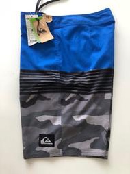 《現貨》QUIKSILVER 澳洲 男生 海灘褲（EVERYDAY DIVISION 20 衝浪褲 尺寸32-藍色迷彩）