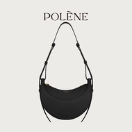 Polene Polene Number Ten-Black Litchi Cowhide Hobos Portable Messenger Bag1532