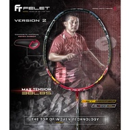 FELET THE LEGEND ZAKRY V2 (3U/4U) with String&amp;Grip Badminton Racket Original 100%
