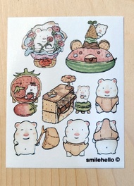 貼紙/和紙貼紙/手帳貼紙 小白熊