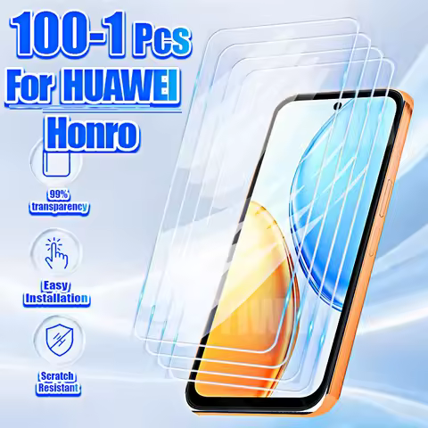 1-100Pcs Protective Tempered Glass for Honor X7e X7d X7c X7b X7a X 7 X7 E D C B A 5G 4G Screen Prote