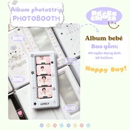 Photobooth photo Album Pachi&Bazo standing photo Album 4 Cut 40 super cute 5x15cm photos