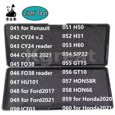 041-060 Lishi 2 in 1 CY24 CY24R CY24 Truck FO38 HU10 ICF03 H50 H51 H60 SIP22 GT15 GT10 HON58R HON66 
