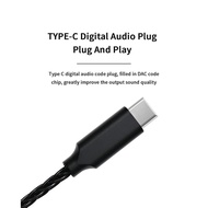 JCALLY TC08 Pro Type C 8 Core Earphone IEM Upgrade Cable + DAC/ - QDC