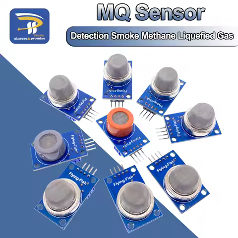 MQ-2 MQ-3 MQ-4 MQ-5 MQ-6 MQ-7 MQ-8 MQ-9 MQ-135 Detection Smoke methane liquefied Gas Sensor Module f