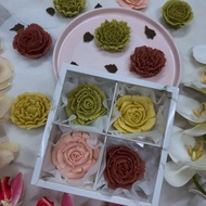 AY baker 韓式裱花 玫瑰 豆沙菓子 抹茶紅麴南瓜櫻花口味