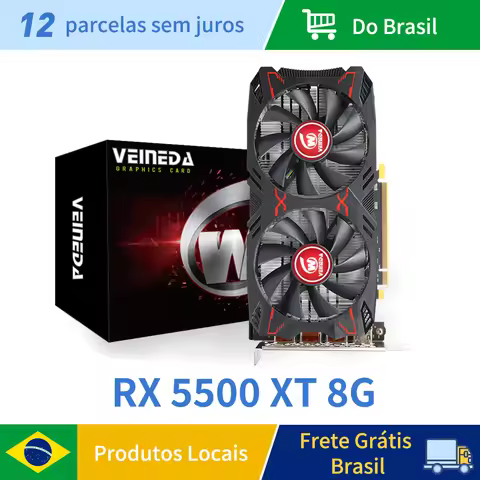 Veineda Graphics Card RX5500XT 8G Gaming 8GB 128Bit GDDR6 PCI-E 4.0×8 GPU Radeon rx5500xt 8gb pc gam